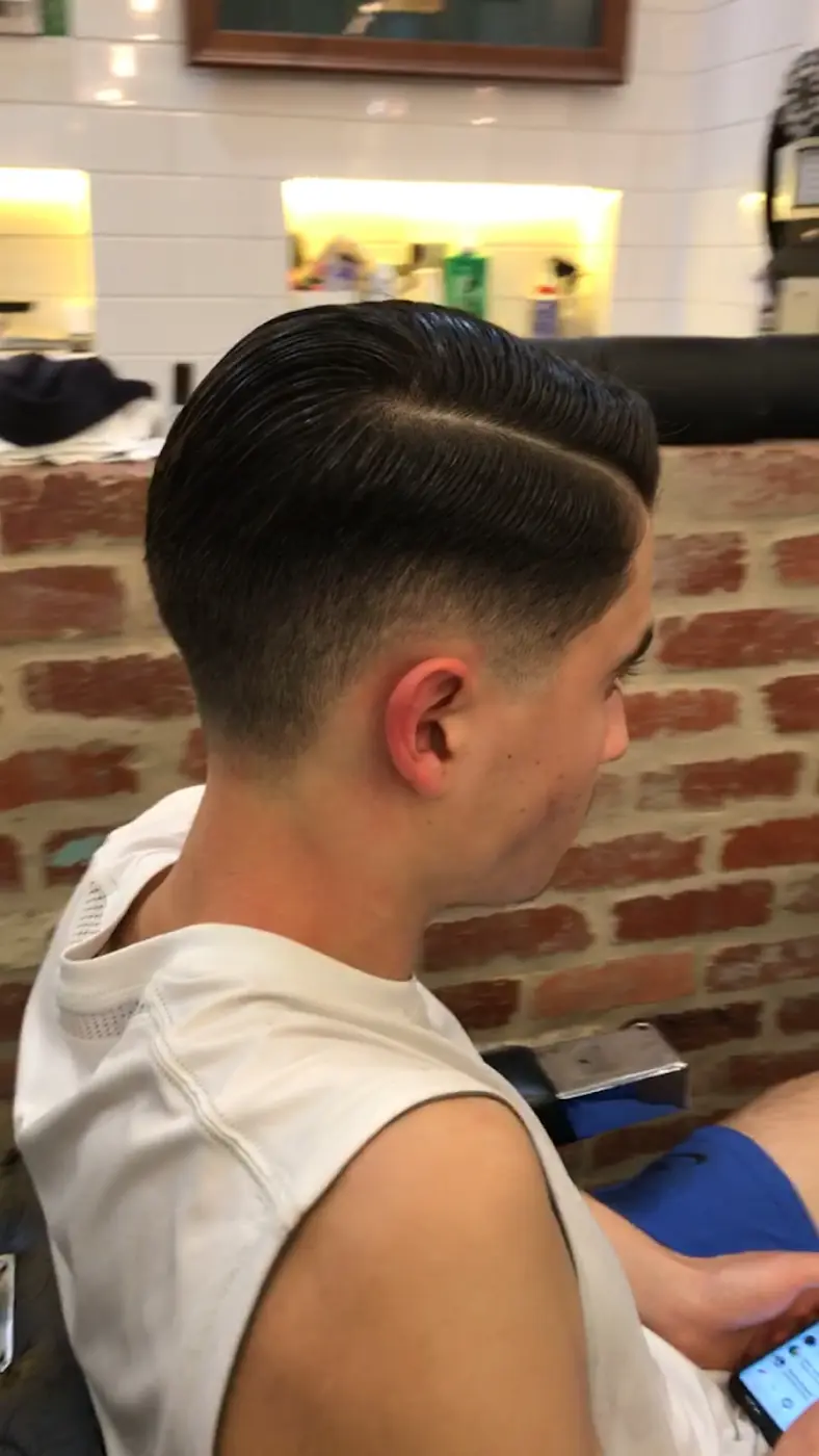 Curly top with a skin fade